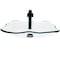 Novatto Clear Rectangular Glass Vessel Sink and Eclipse Faucet Set in Matte Black NSFC-317C136MB - alternate 3